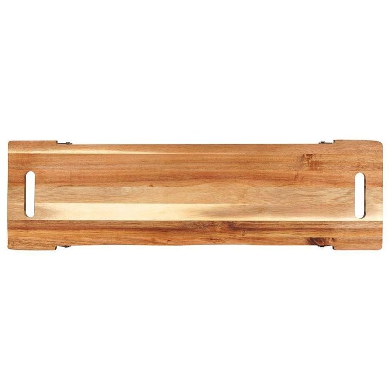 Excellent Houseware, drewniana deska do serwowania, na składanych nóżkach, 67.5-19,3-7.5 cm
