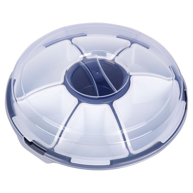 Excellent Houseware, talerz do serwowania z pokrywą, 33 cm