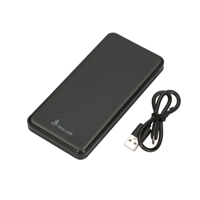 Extralink, EPB-078B 10000mAh, powerbank, USB-C, czarny