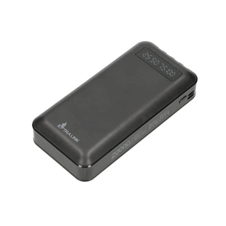 Extralink, EPB-084 20000mAh, powerbank, USB-C, czarny
