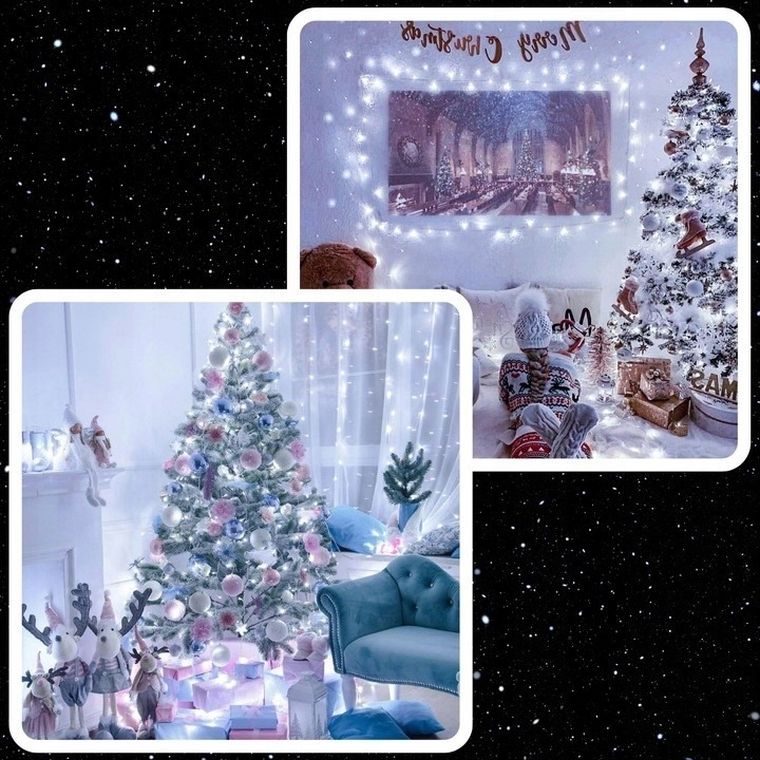 Extralink, lampki choinkowe, świąteczne, 10m, 100 LED, białe, zimne, zewnętrzne, wewnętrzne, na baterie