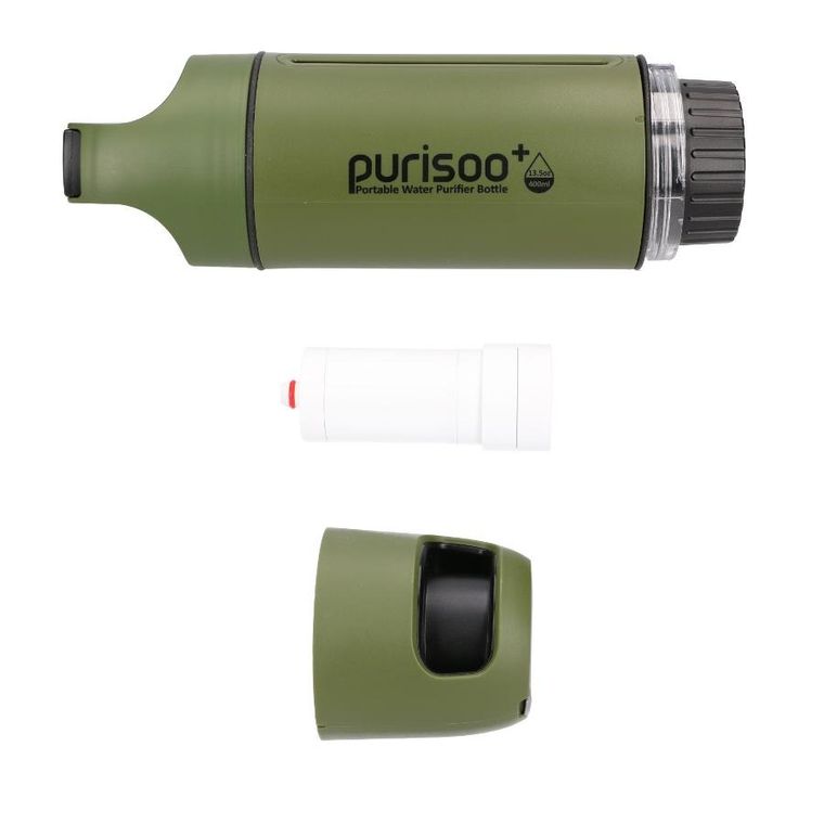 Extralink, Purisoo+, butelka z systemem filtrującym, z pompką, 400 ml