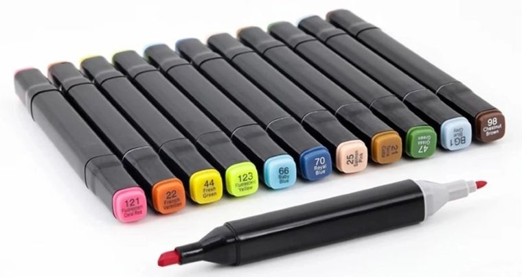 Extralink, zestaw markerów alkoholowych, flamastry, 120 sztuk