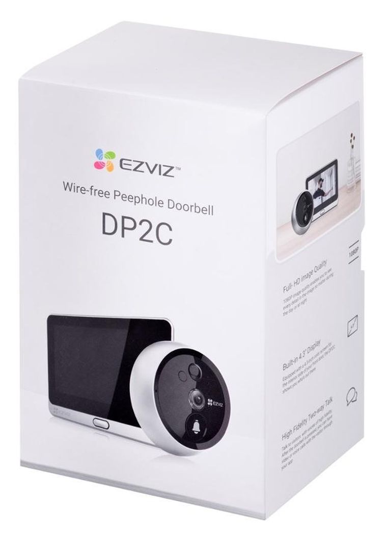 Ezviz, wideodomofon, DP2C 2MP, 10,9 cm, 4.3", srebrny