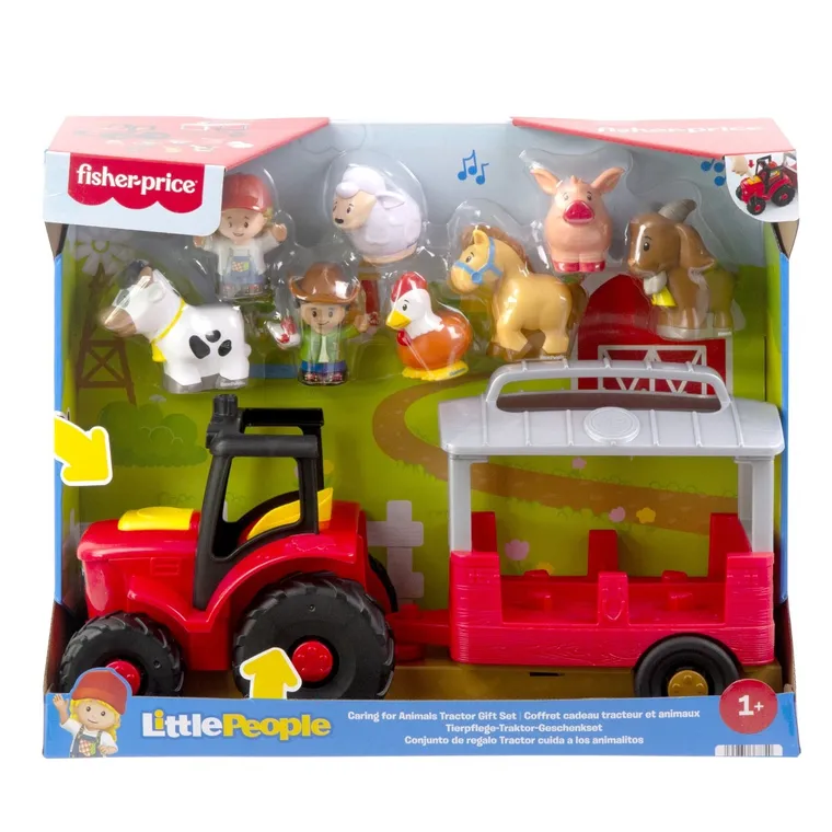 Fisher-Price, Little People, Traktor Opieka nad zwierzątkami, zestaw do zabawy