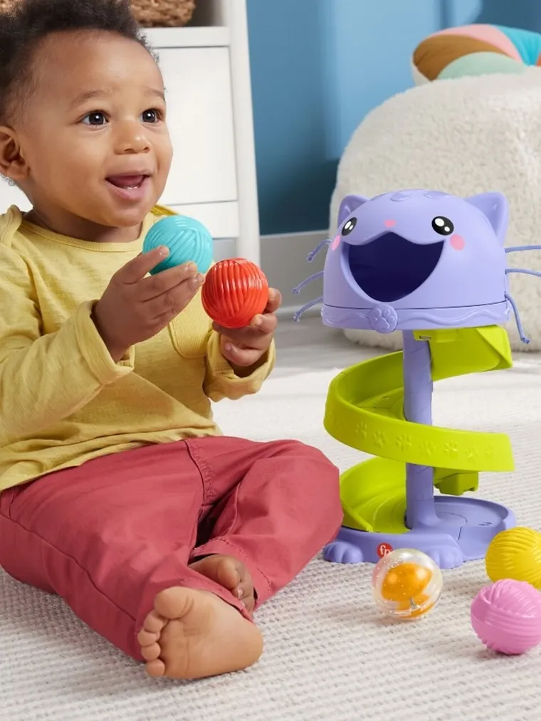 Fisher-Price, Pets, Kocia wieża z piłeczkami, zabawka niemowlęca