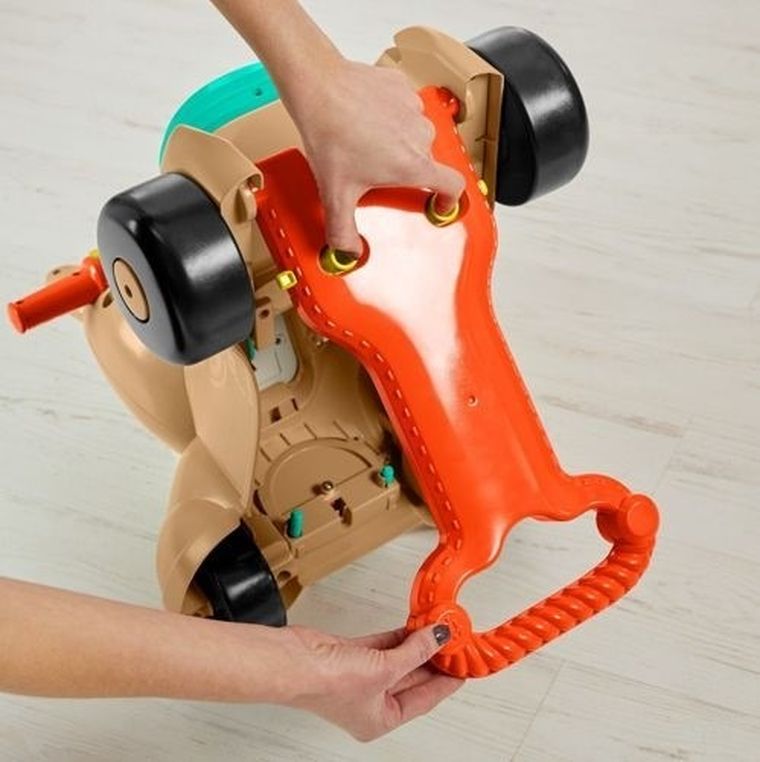 Fisher-Price, Spacerowy kucyk Pchacz-Jeździk, zabawka 3w1