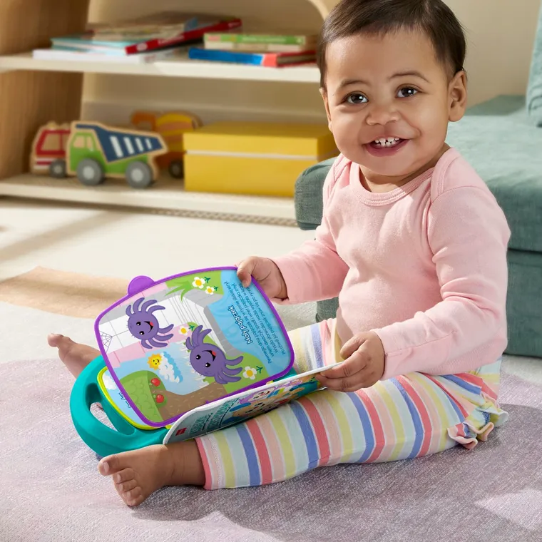 Fisher-Price, Ucz się i śmiej!, Książka z wierszykami, zabawka edukacyjna