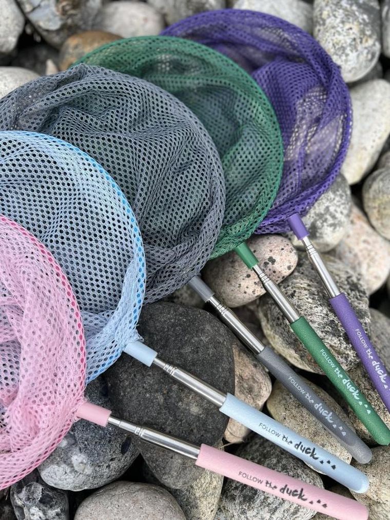 Follow the duck, siatka teleskopowa, błękitna