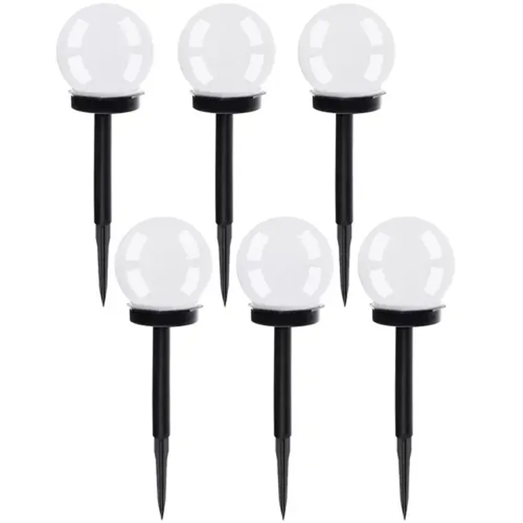 Gardlov, lampa ogrodowa solarna, kula, 6 szt.