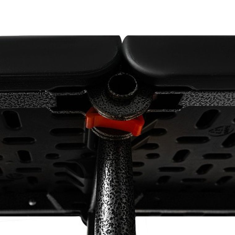 Gardlov, stół ogrodowy składany, 180 cm + 2 ławki, czarny