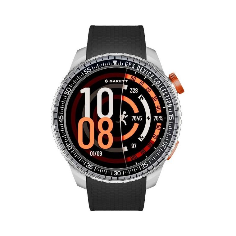 Garett, Compass GPS, smartwatch, srebrny