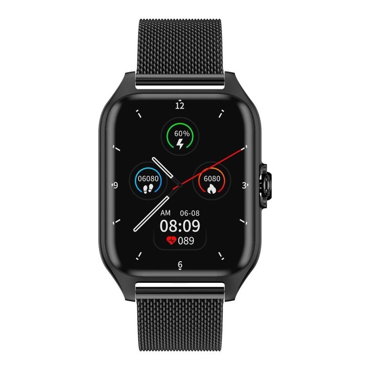 Garett, GRC, Activity 2, smartwatch, czarny matowy