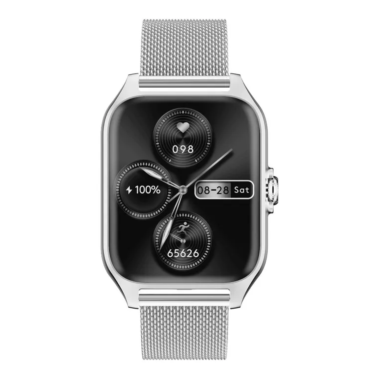 Garett, GRC, Activity 2, smartwatch, srebrny matowy