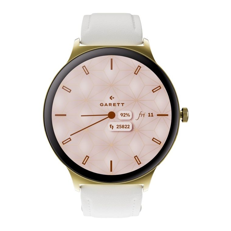 Garett, Verona 2, smartwatch, złoty mesh
