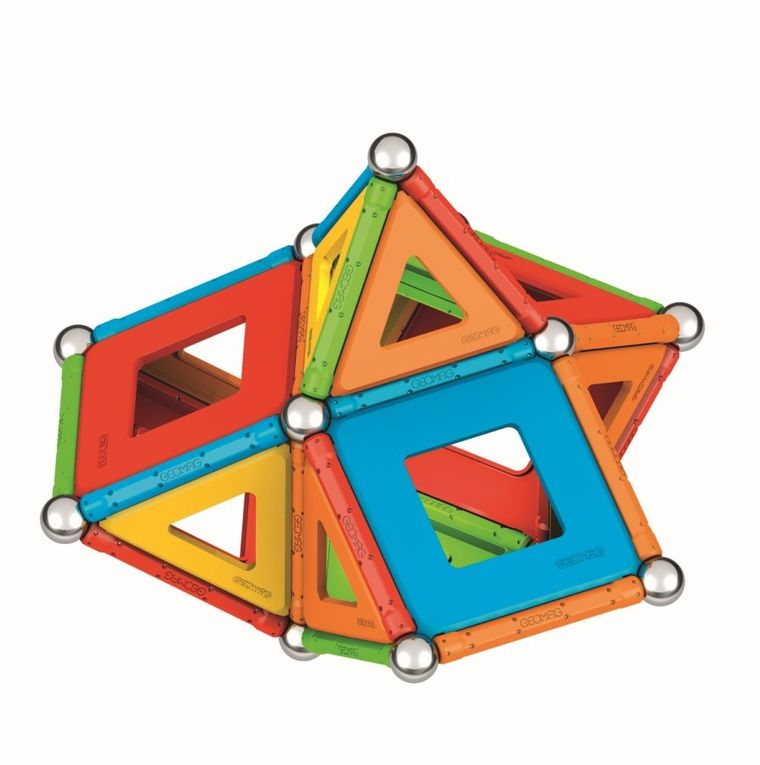 Geomag, Supercolor Panels Recycled, konstrukcyjne klocki magnetyczne, 78 elementów