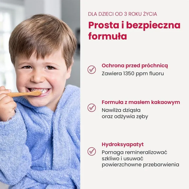 Georganics, organiczna pasta do zębów dla dzieci z fluorem w słoiku, strawberry, 60 ml