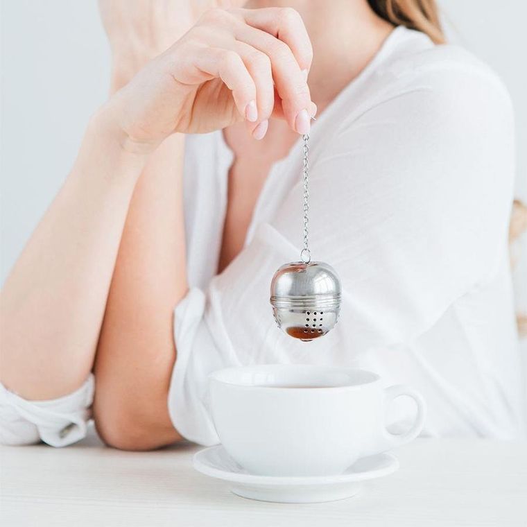 Get-It, sitko do zaparzania herbaty ziół, stalowe