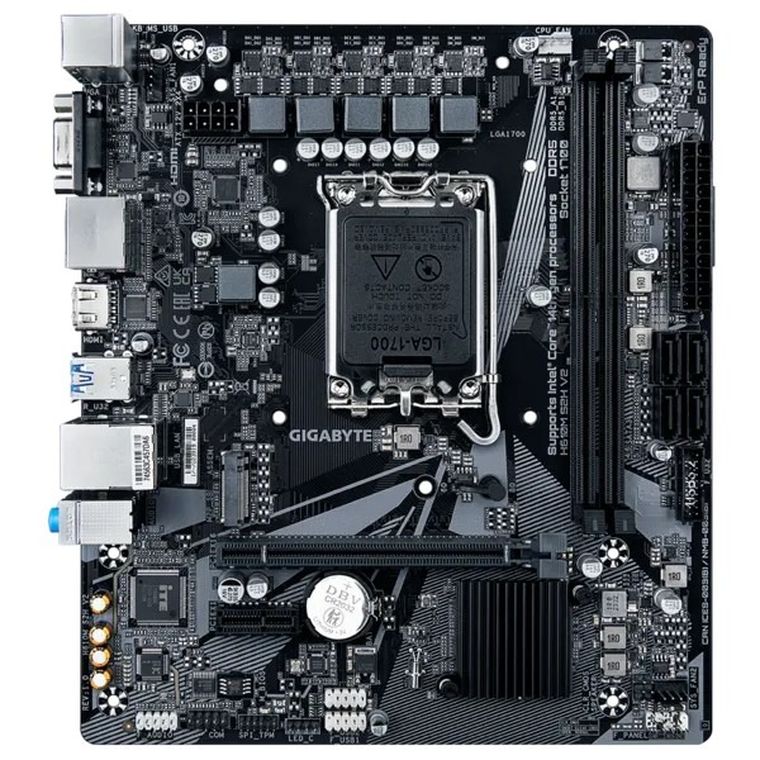 Gigabyte, płyta główna, H610M S2H V2 s1700 2DDR 5 DP/HDMI/DSUB M.2 mATX
