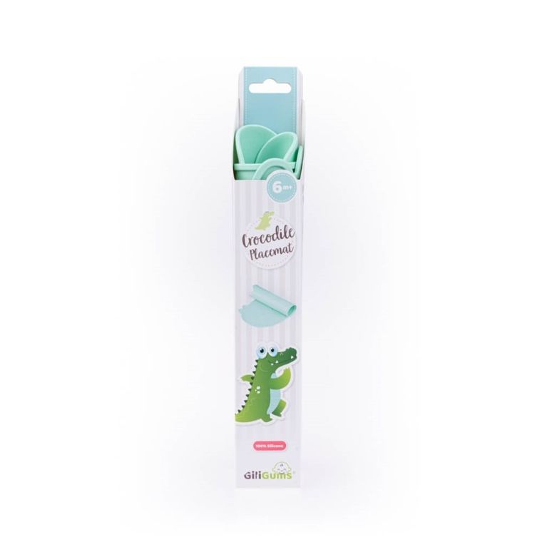 GiliGums, Krokodyl, podkładka silikonowa na stół, miętowa