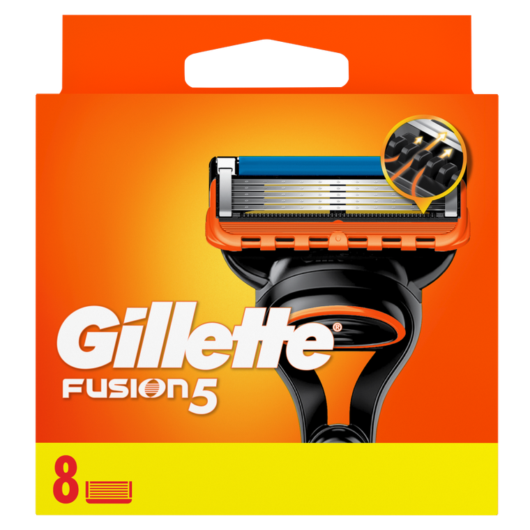Gillette, Fusion, wymienne ostrza do maszynki do golenia, 8 szt.