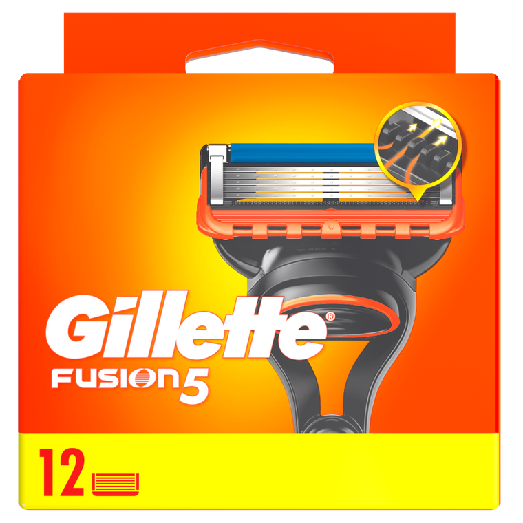 Gillette, Fusion5, ostrza wymienne do maszynki do golenia, 12 szt.