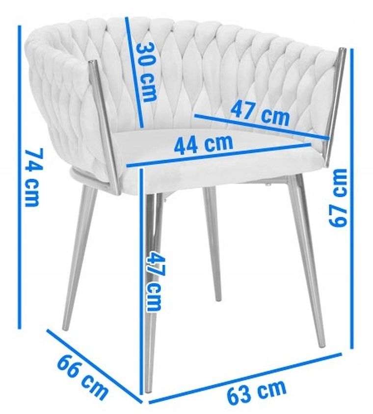 Gordon Trade, Glamour, krzesło welurowe, czarne