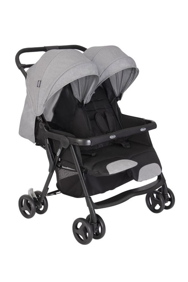 Graco, DuoRide, wózek spacerowy dla bliźniąt, Steeple Gray