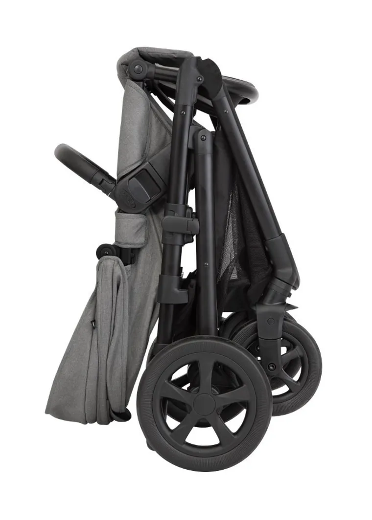 Graco, Near2Me DLX, wózek spacerowy z gondolą i fotelikiem, Ash