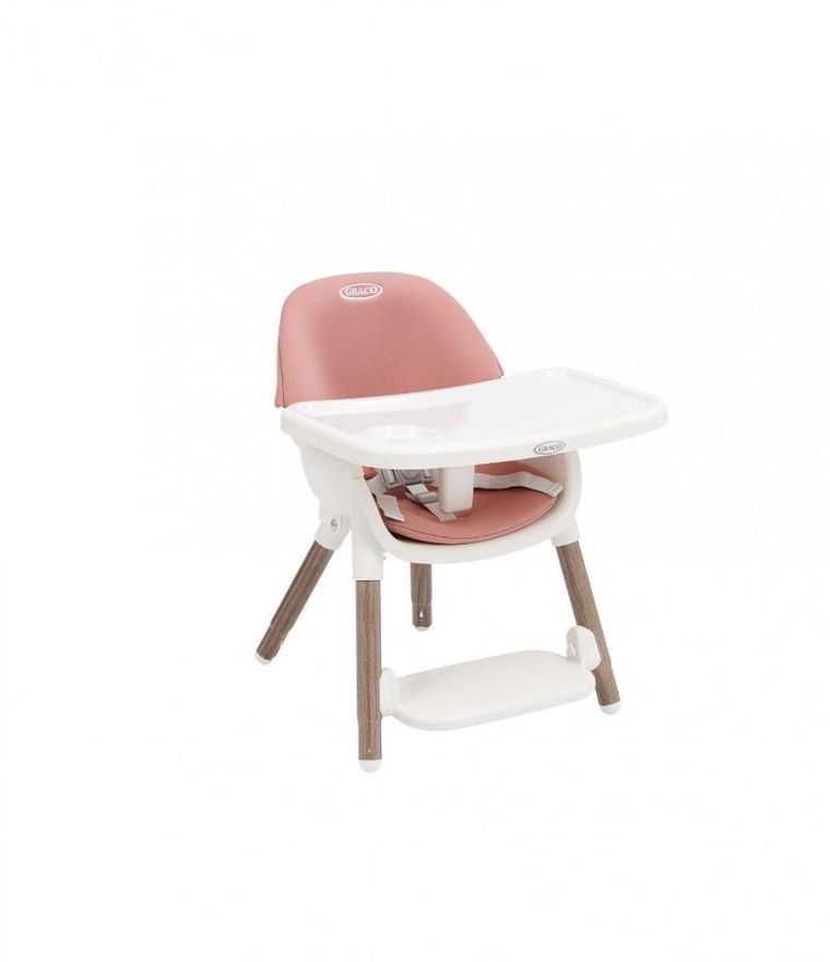 Graco, Presti, krzesełko do karmienia 3w1, dusty rose