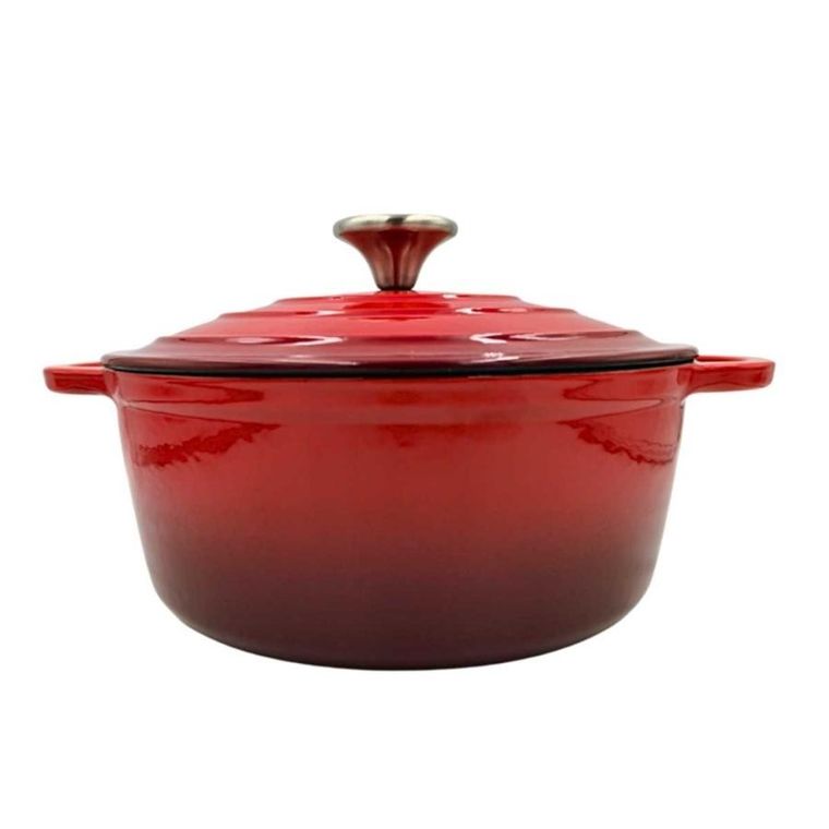 Hage, garnek żeliwny, emaliowany, czerwony, 22 cm, 3l