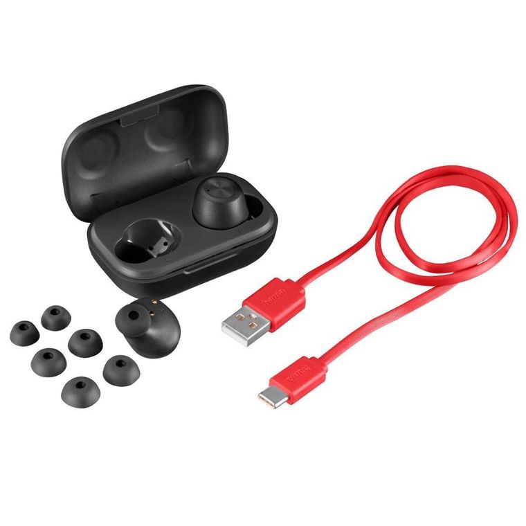 Hama, słuchawki dokanałowe true wireless, passion chop, czarne