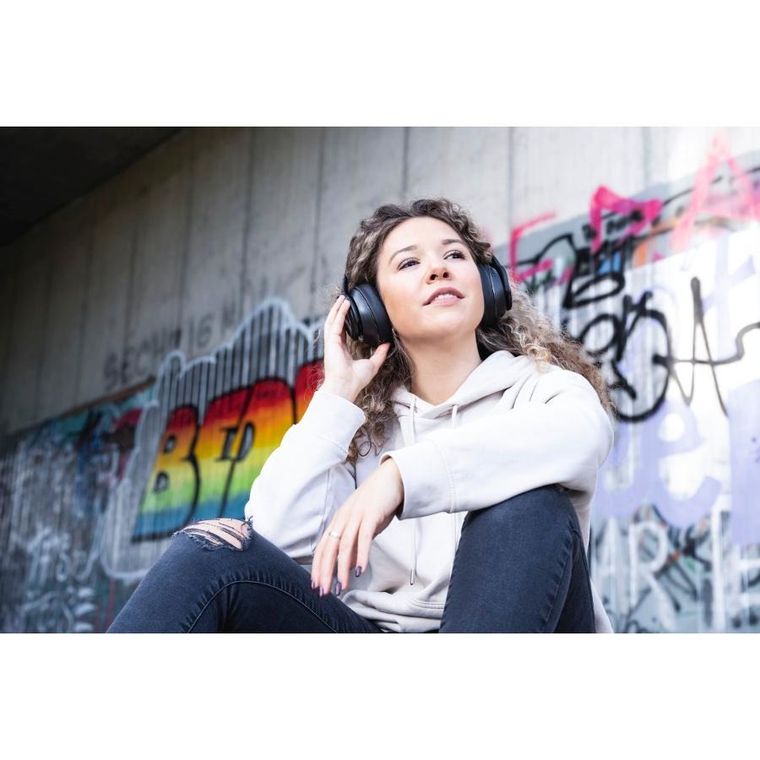 Hama, słuchawki nauszne, głośnik bluetooth passion turn, czarne