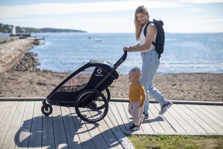 Hamax, Breeze One, przyczepka rowerowa, Black