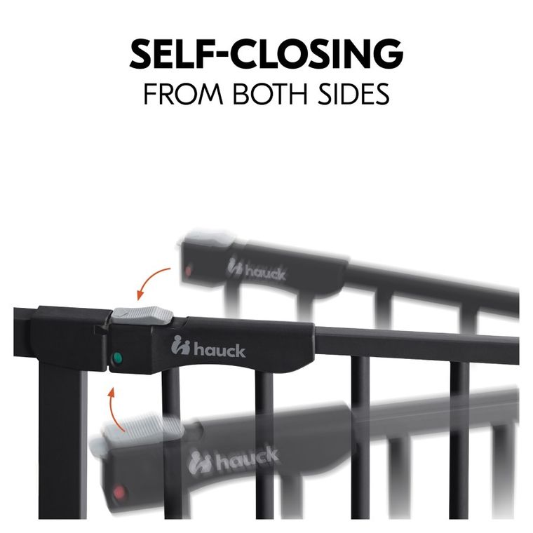 Hauck, Clear Step Autoclose 2, bramka zabezpieczająca, black