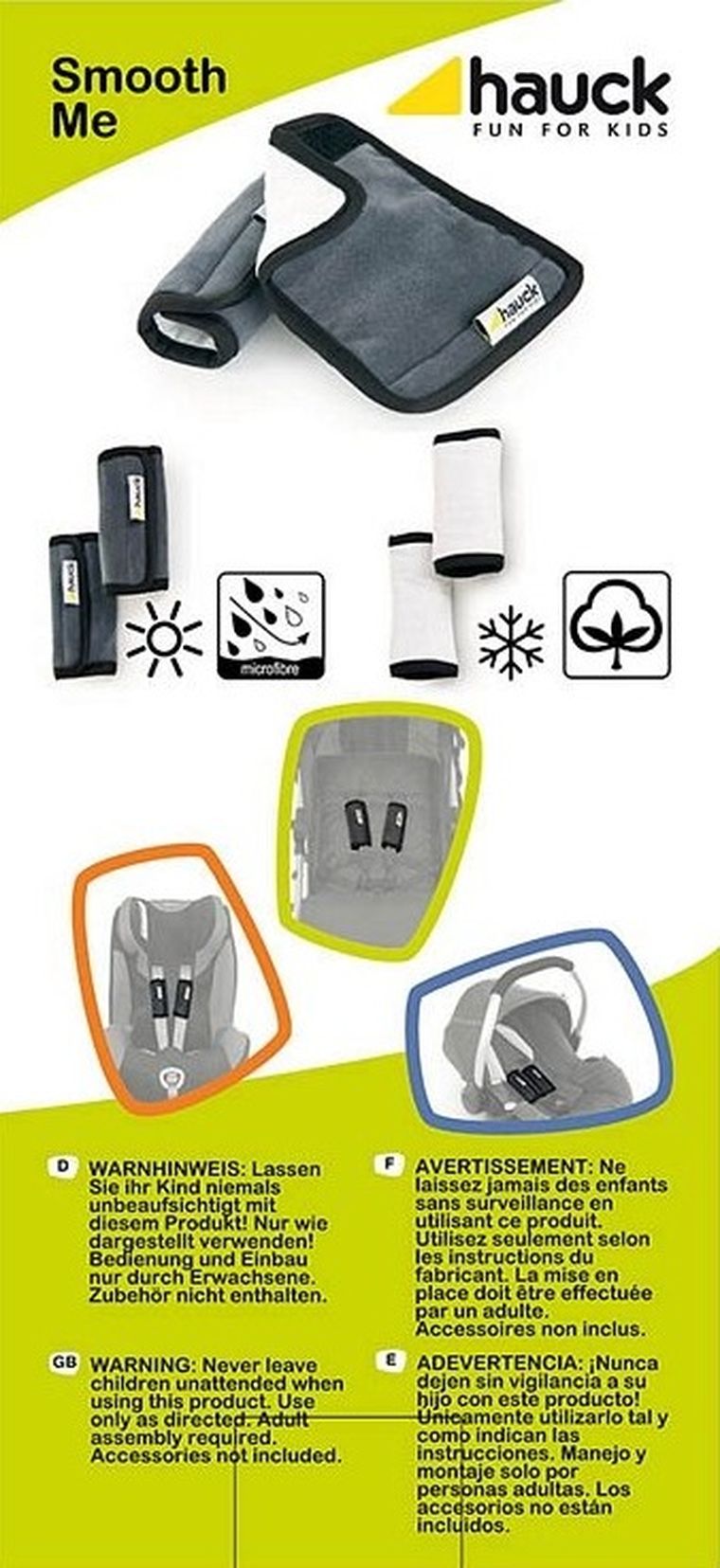 Hauck, ochraniacz na pasy, Smooth Me