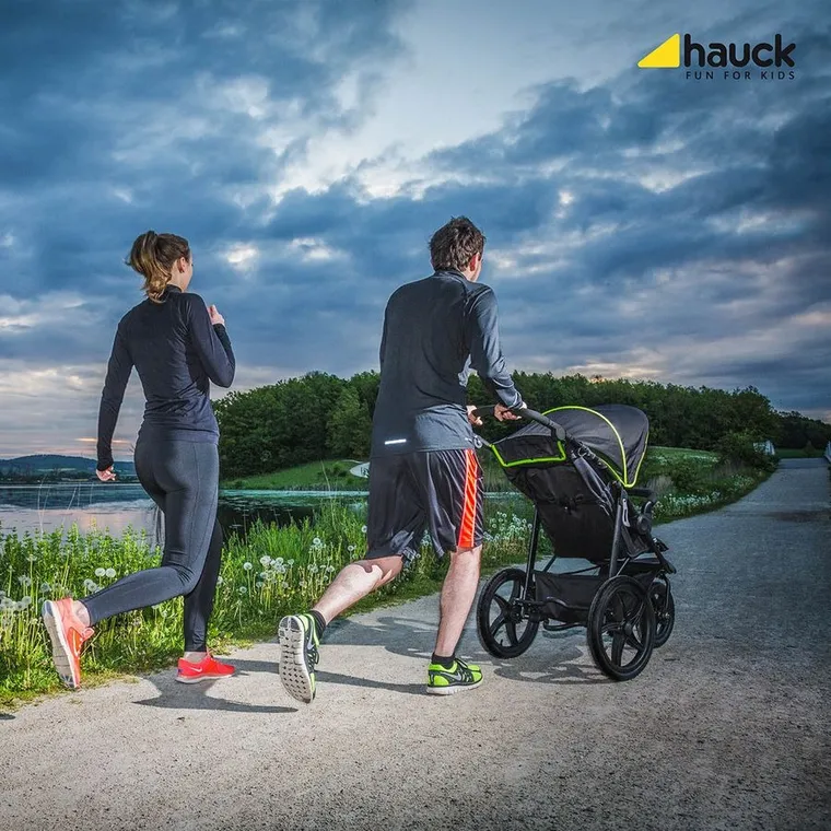 Hauck, Runner, wózek spacerowo-sportowy, Black Neon Yellow