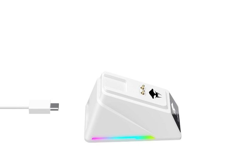 Havit, Havit StarBlaze-1, mysz gamingowa, bezprzewodowa, biało-czarny