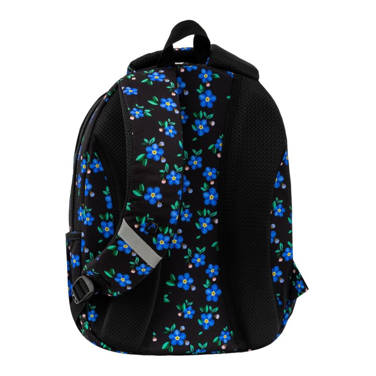 Head, plecak szkolny, 3-komorowy, Blue Flowers