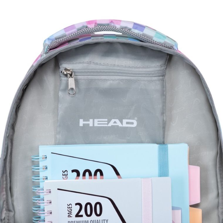 Head, plecak szkolny, 3-komorowy, Checkered Hearts