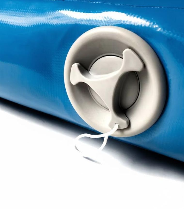 Hedo, airtrack, materac gimnastyczny, ścieżka, niebieski, 400-100-10 cm
