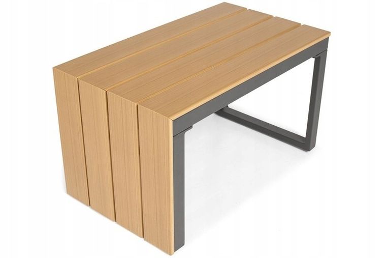 Hedo, narożnik ogrodowy, zestaw mebli, 4 osobowy, szary, 254-184 cm