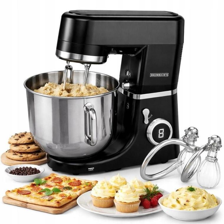 Heinrich's, robot kuchenny, czarny, HKM 8120 SW