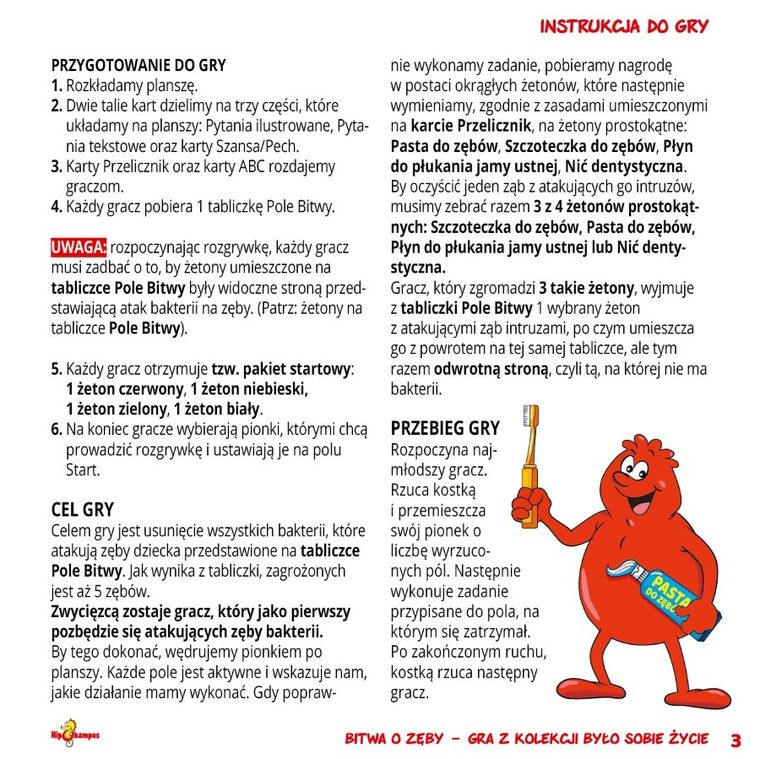 Hipokampus, Było sobie życie, Bitwa o zęby, gra familijna
