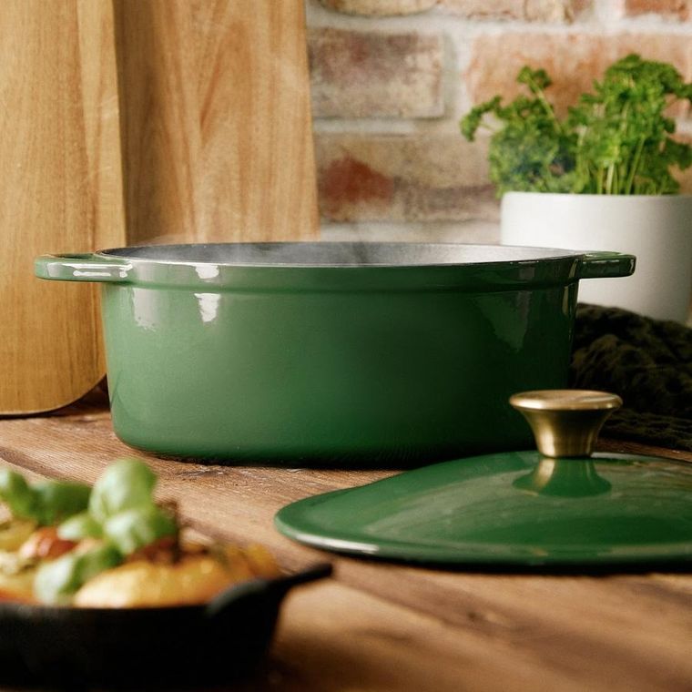 Homla, Andreas, garnek, żeliwny zielony, 3,5 l