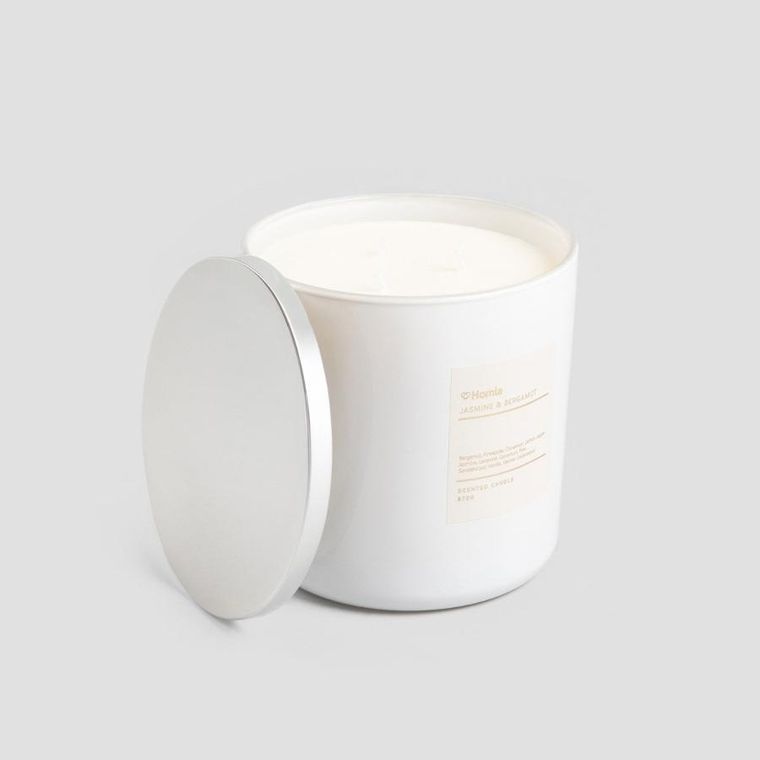 Homla, Aura, świeca zapachowa, Jasmine&Bergamot, 870g