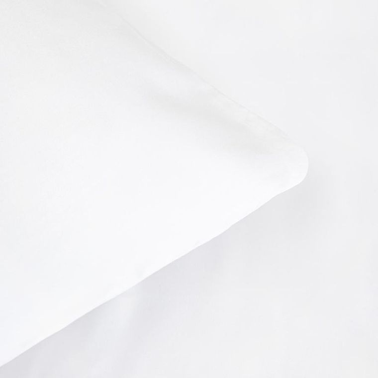 Homla, Bamsa, pościel, gładka z satyny bambusowej biała, 200-220 cm