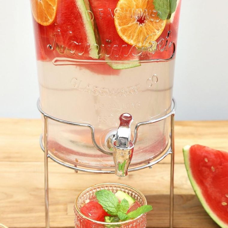 Homla, Freya, słoik z kranikiem szklany, rozmiar L, 6l