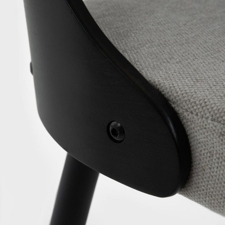 Homla, Helic, krzesło, czarne, 48,5-54,5-76 cm