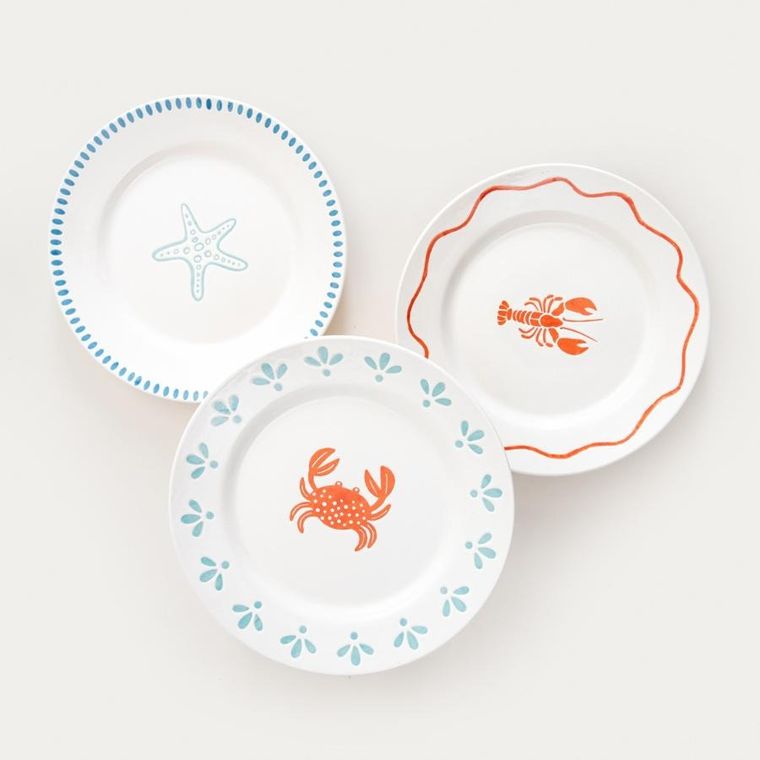 Homla, Kaoma, talerz, deserowy z homarem, 21 cm